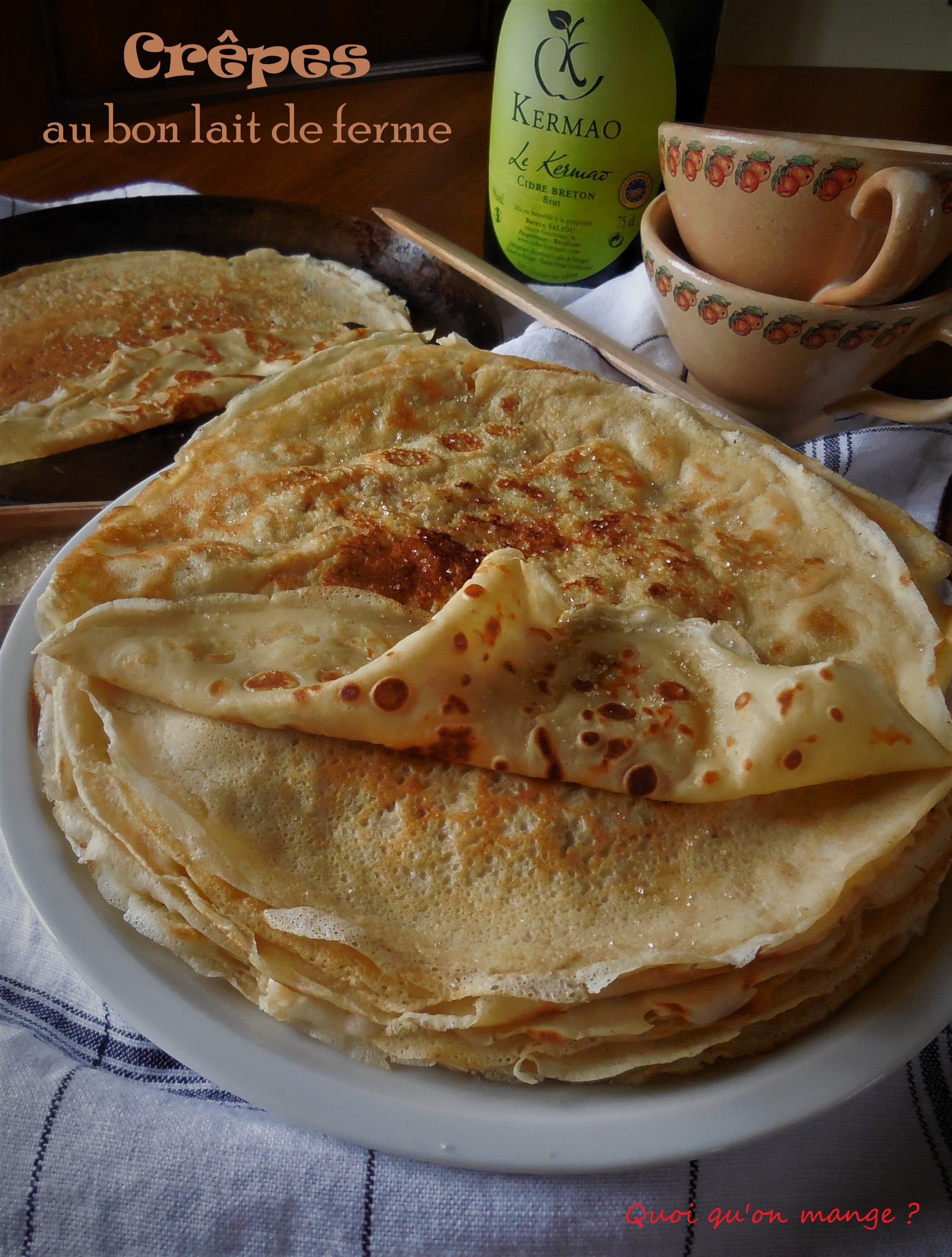 Crêpes au bon lait de ferme