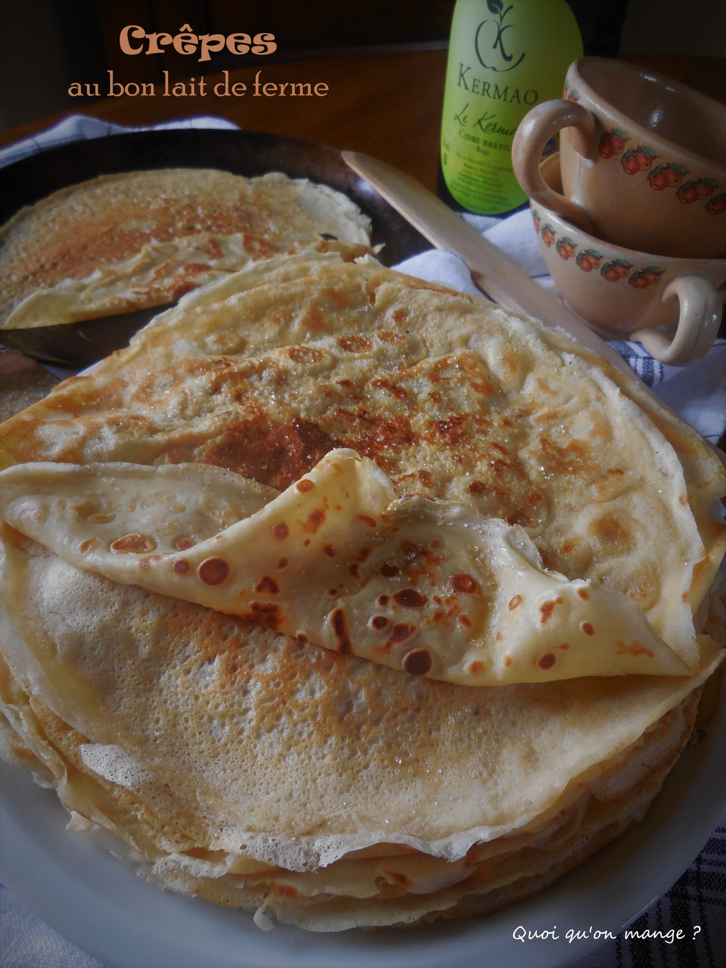 Crêpes au bon lait de ferme