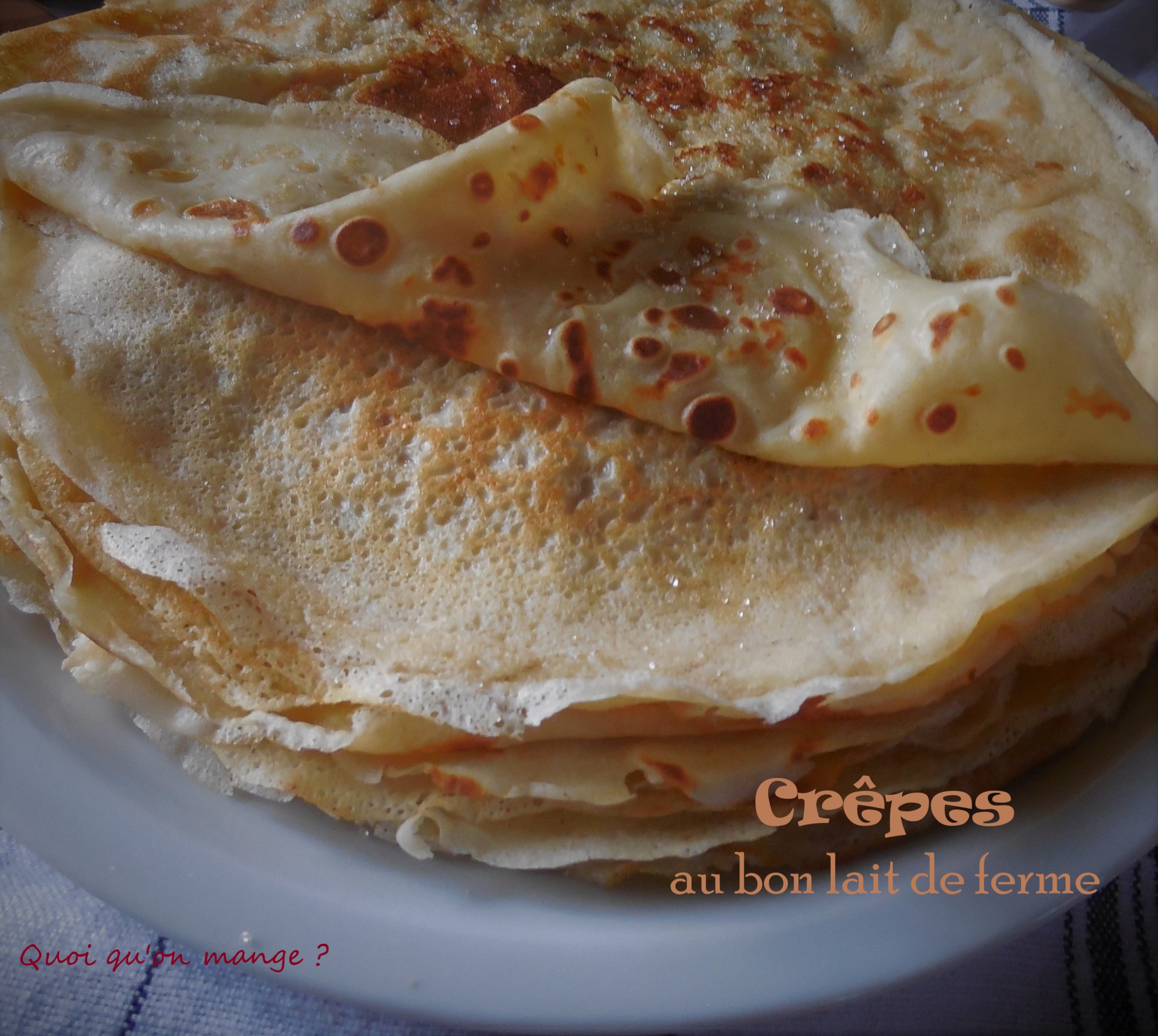 Crêpes au bon lait de ferme