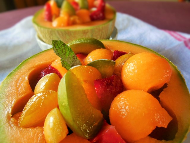 Melon surprise aux&nbsp;fruits