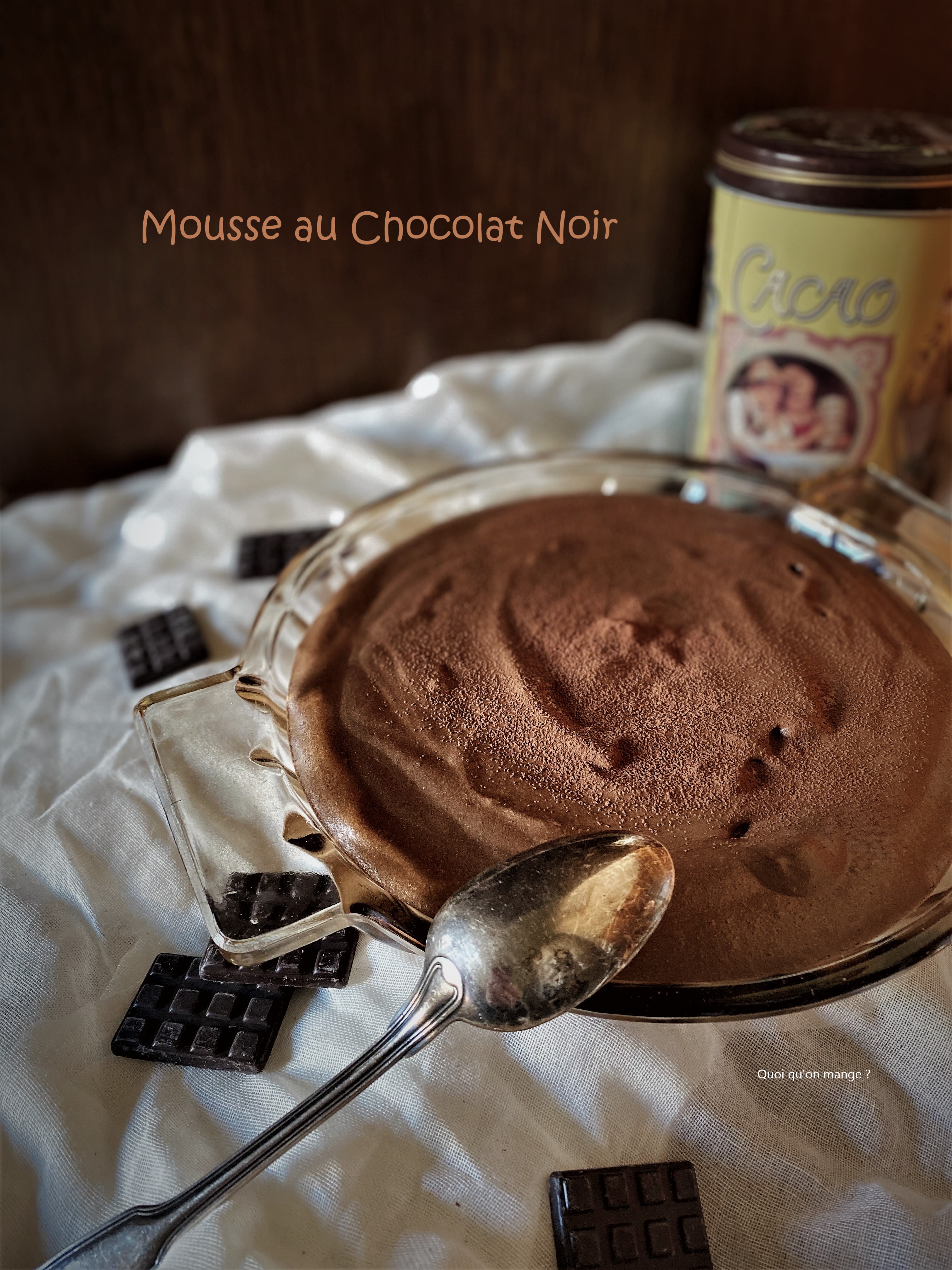 Mousse au chocolat noir