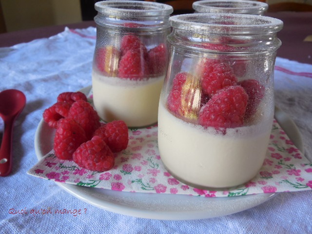Lemon Posset aux framboises