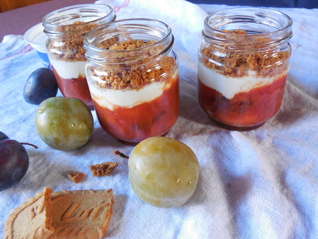 Compotée de prunes façon&nbsp;crumble