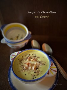 Soupe de chou-fleur au curry