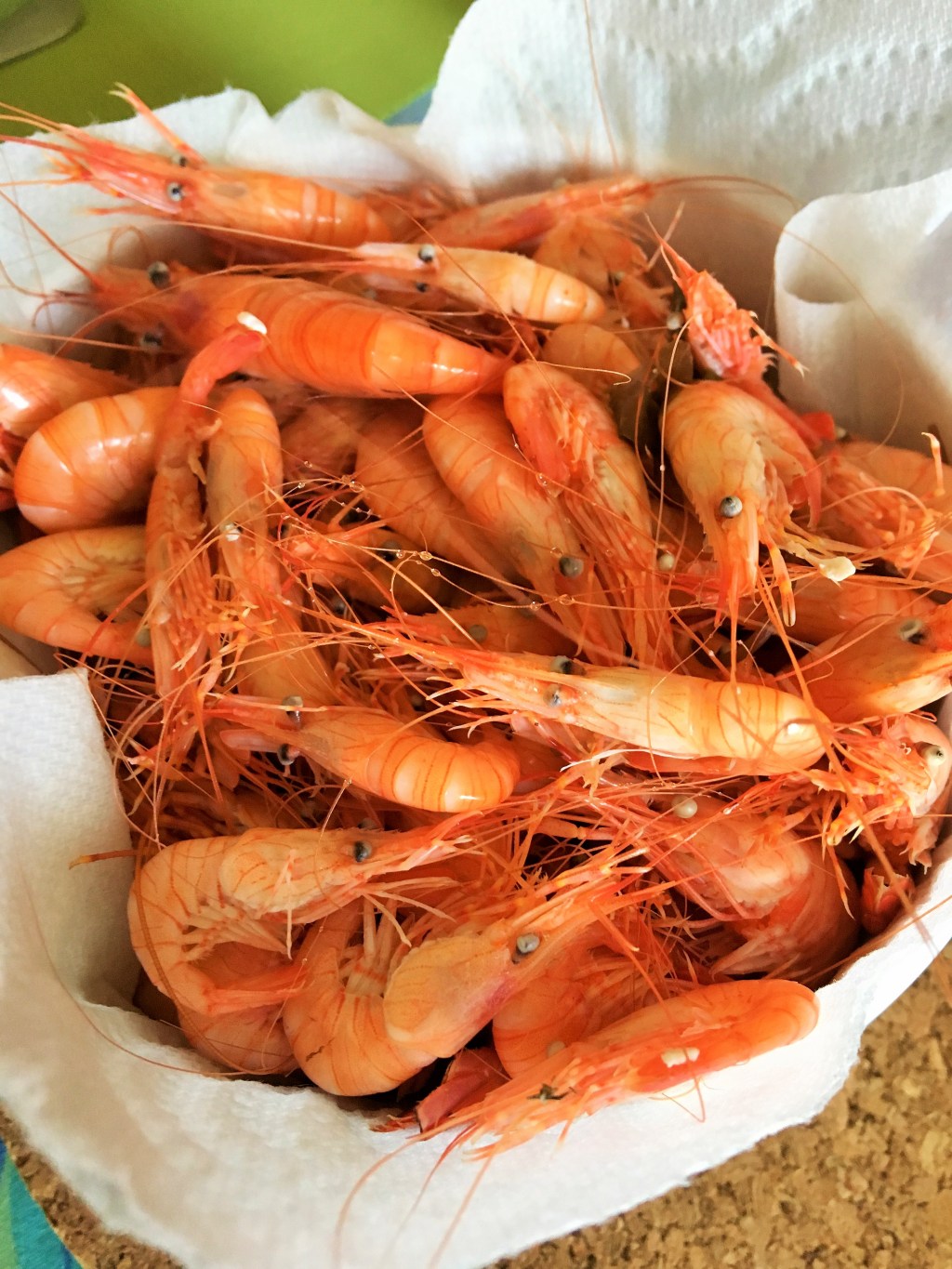 La vraie crevette-bouquet fraîche