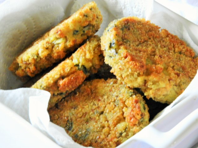 Galettes de blettes au&nbsp;curcuma