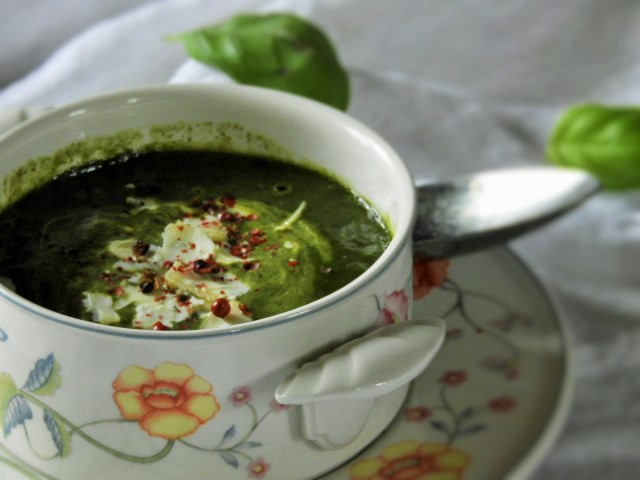 Velouté d&rsquo;épinards frais