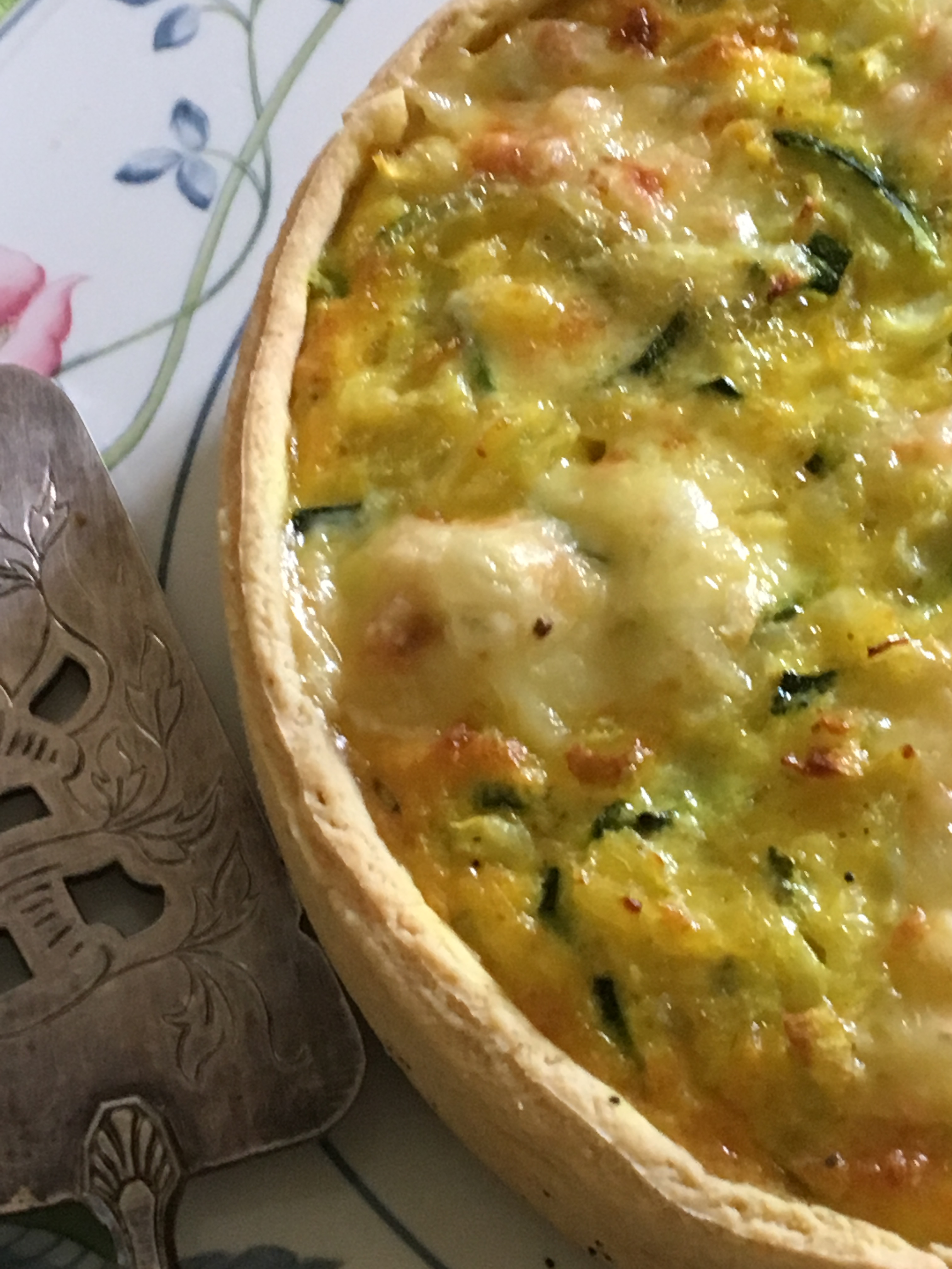 Tarte épaisse à la courgette et Tomme du&nbsp;Nevet