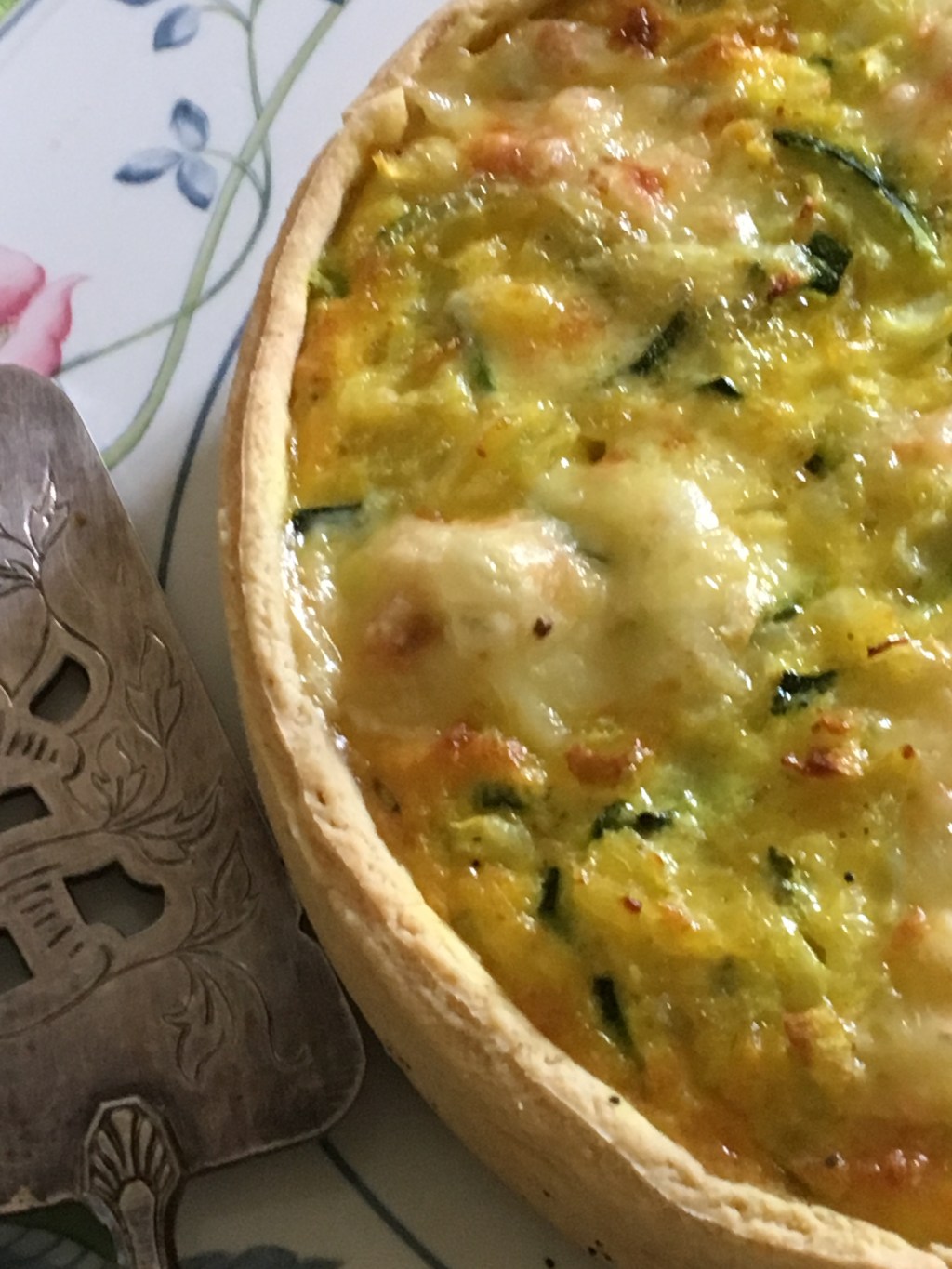 Tarte épaisse à la courgette et Tomme du&nbsp;Nevet