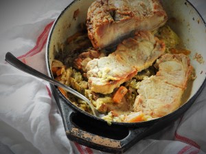 RĂ´ti de porc au chou