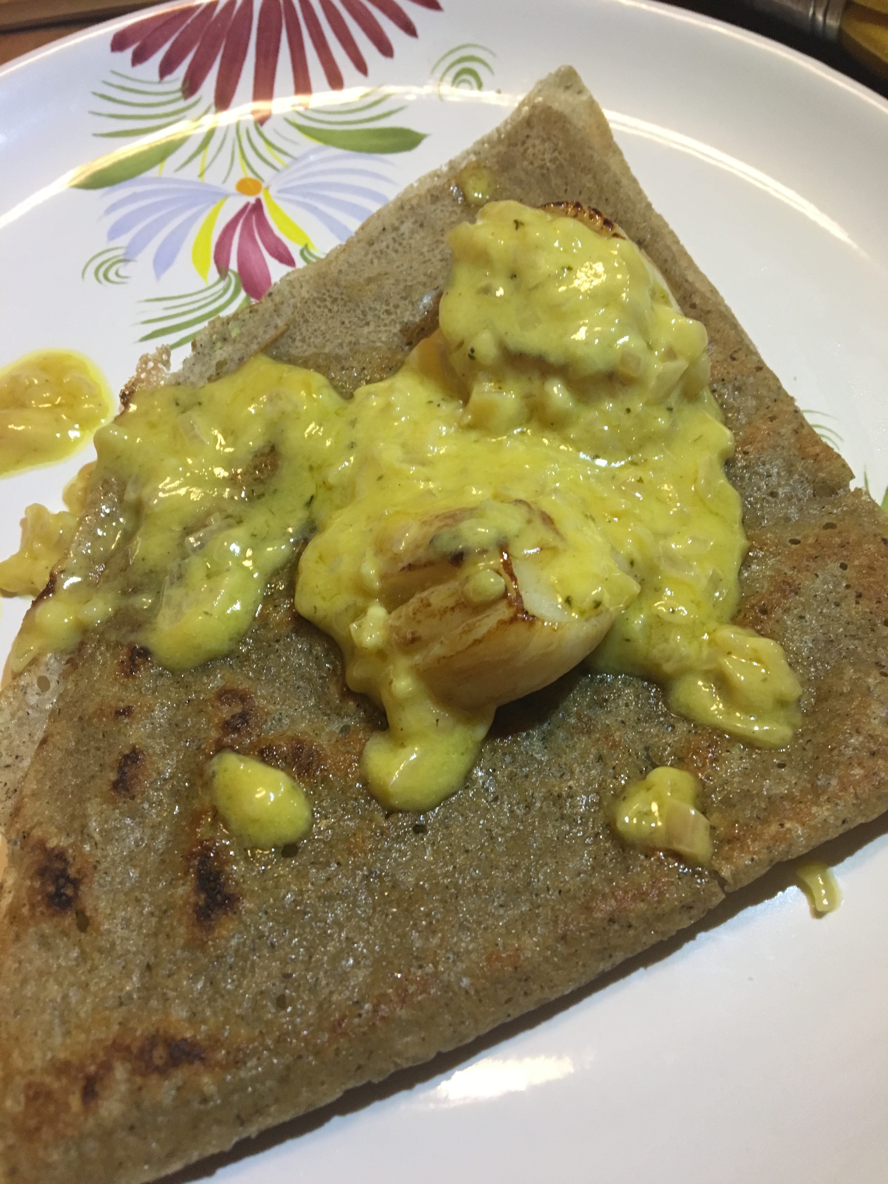 Crêpe de blé noir aux&nbsp;Saint-Jacques