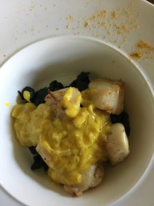 Noix de St Jacques sur fondue d’Ă©pinards