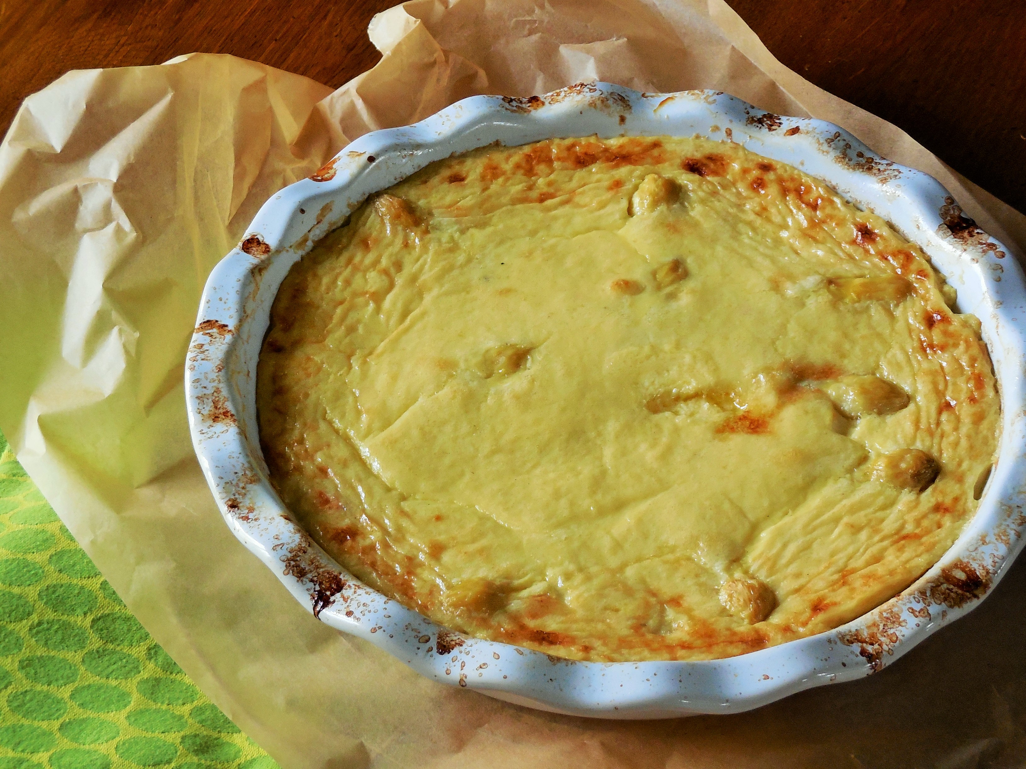 Clafoutis aux asperges&nbsp;blanches