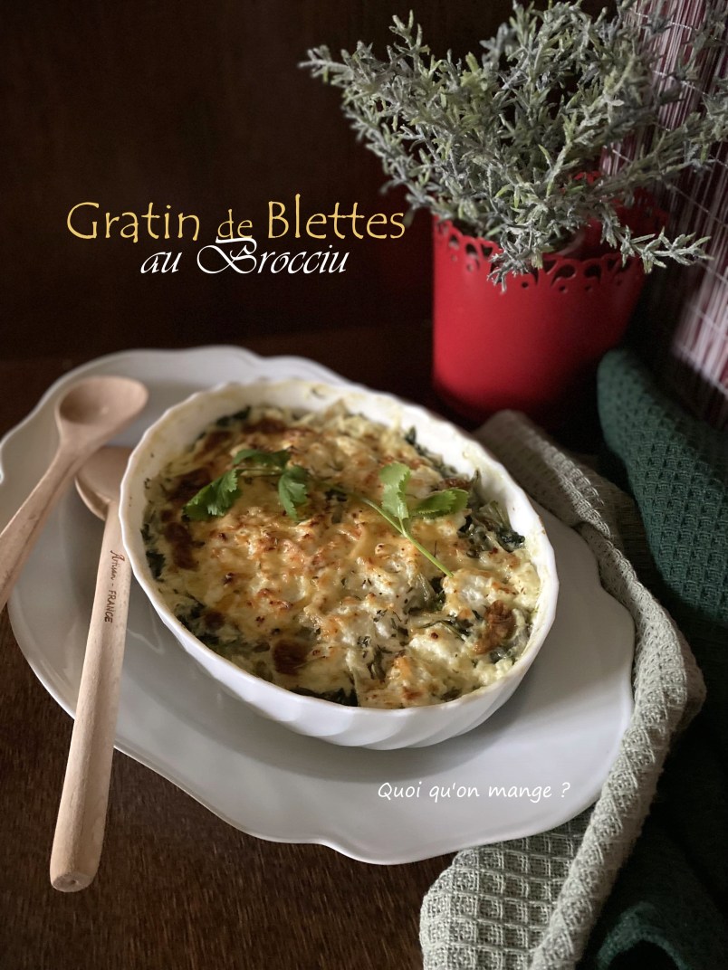 Gratin de Blettes au Brocciu