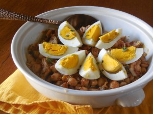 Salade de pois chiches épicée au&nbsp;thon