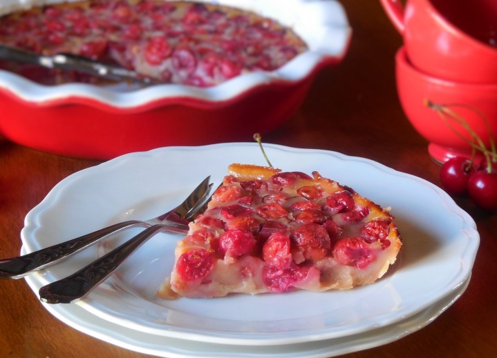 Clafoutis cerises, griottes de Montmorency