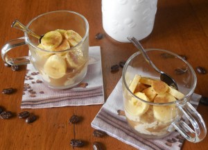 Crèmes de spéculoos au café et banane citronnée [Défi Nos Régions ont du Goût&nbsp;M06]