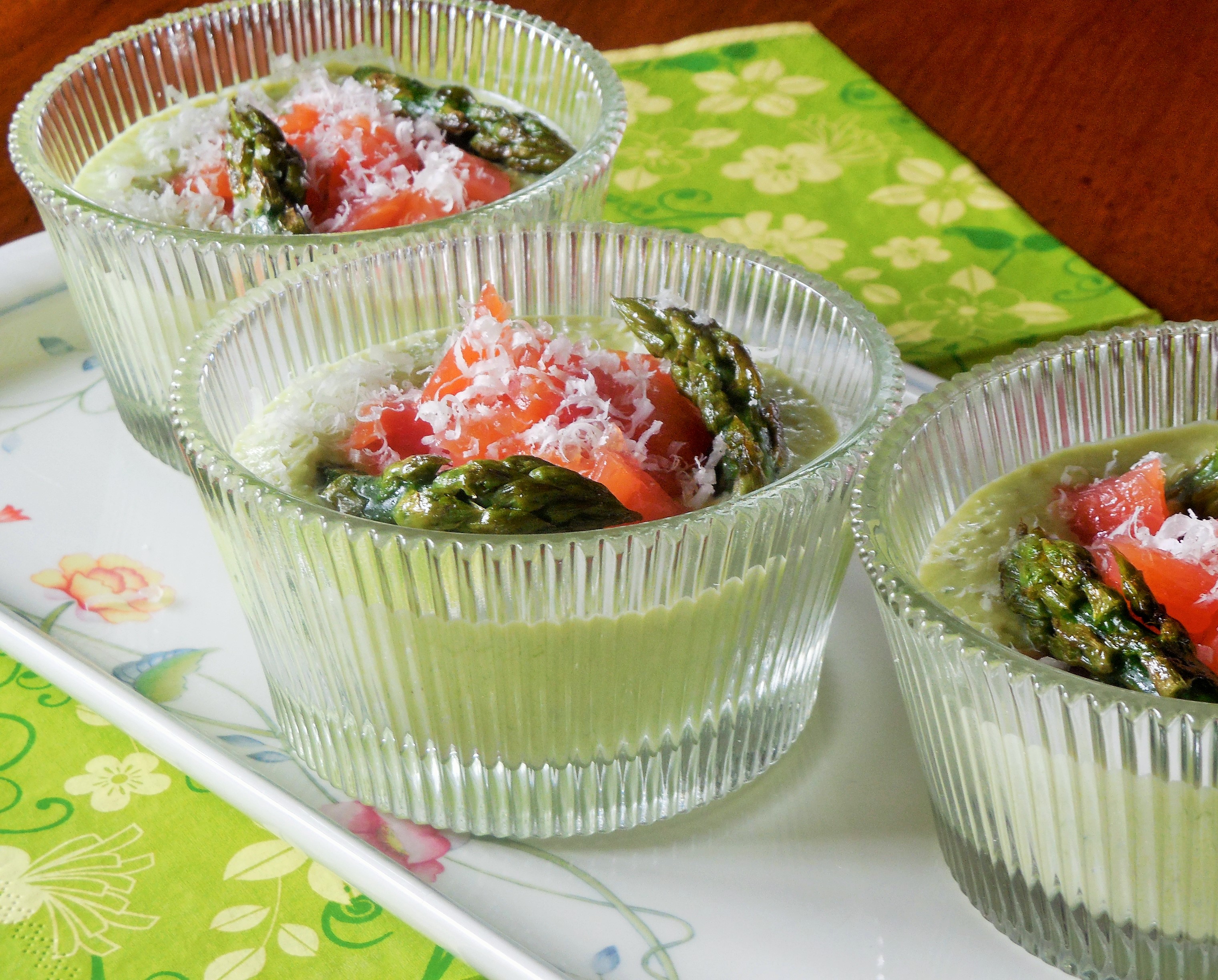 Mousseline d&rsquo;asperges vertes