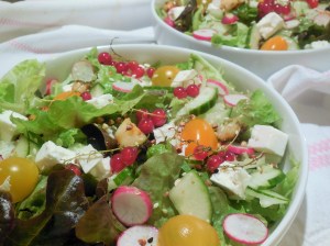 Salade printanière de légumes à la&nbsp;feta