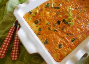 Clafoutis de courgette saveurs du&nbsp;sud