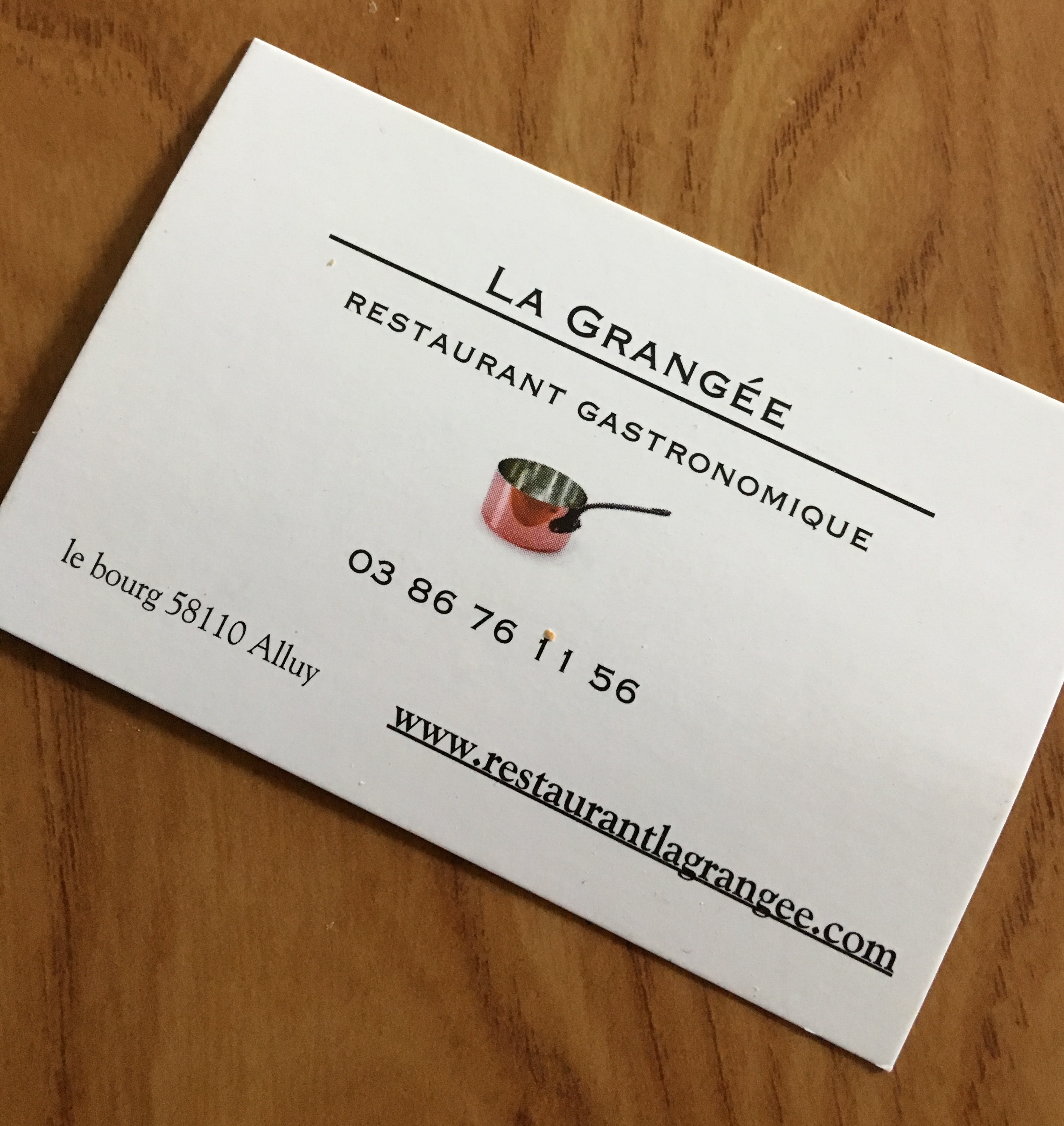 Restaurant La Grangée à Alluy&nbsp;(Nièvre)