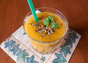 Velouté de potimarron épicé