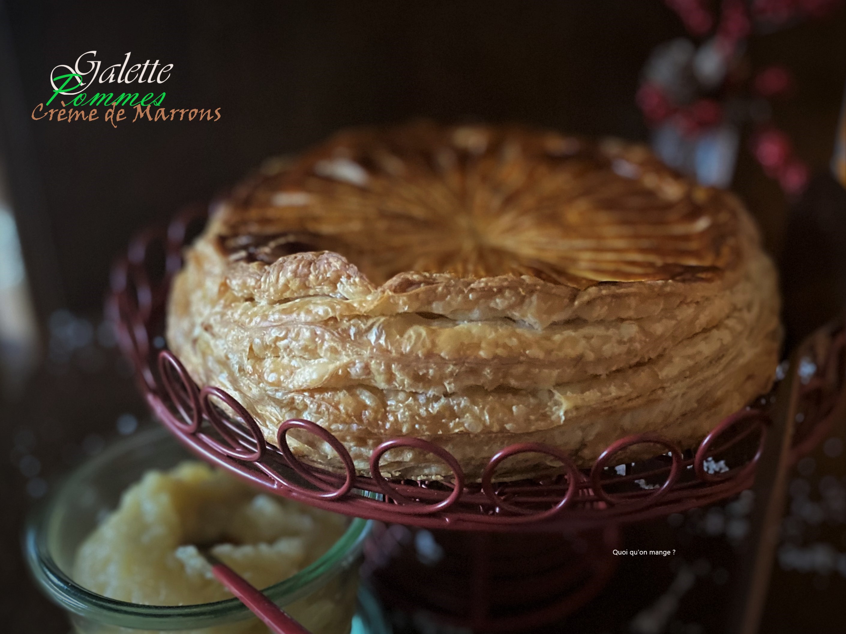 Galette des Rois à la pomme et crème de&nbsp;marron