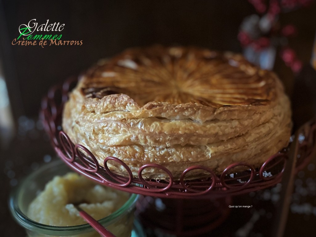 Galette des Rois à la pomme et crème de marron