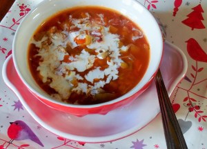 Soupe paysanne de légumes&nbsp;émincés