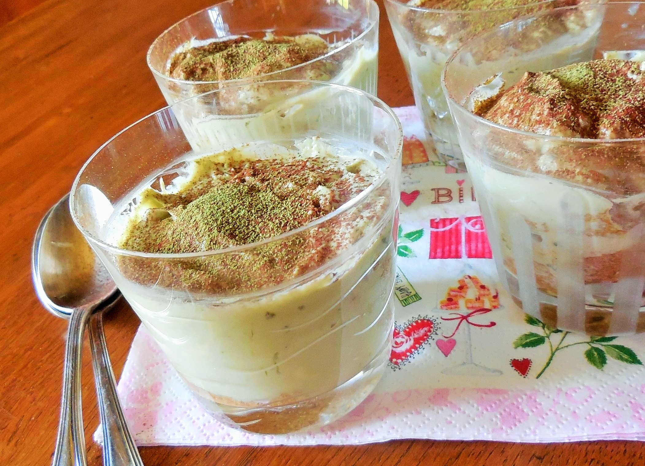 Tiramisù au thé&nbsp;matcha