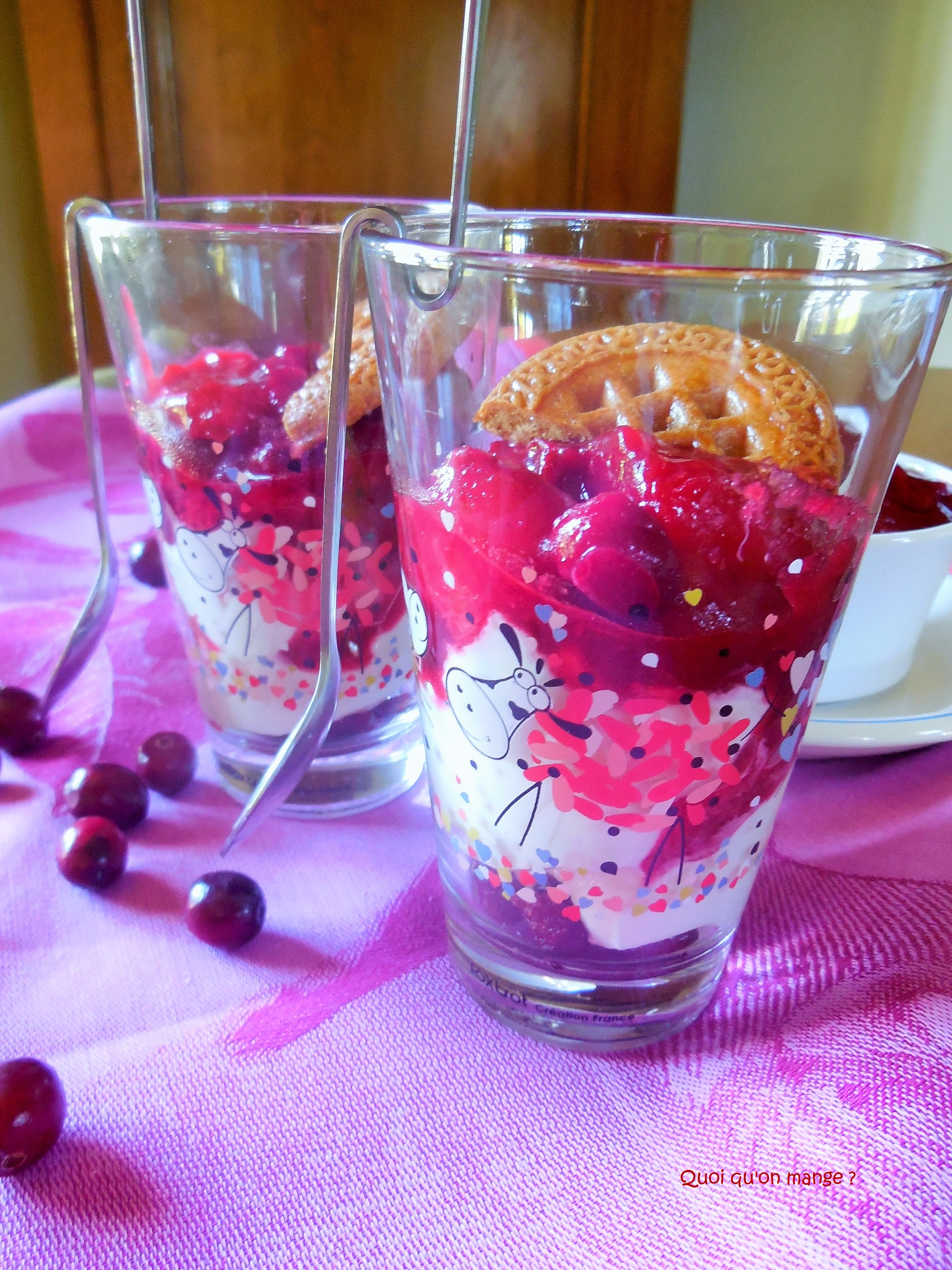 Compotée de prunes rouges et cranberries