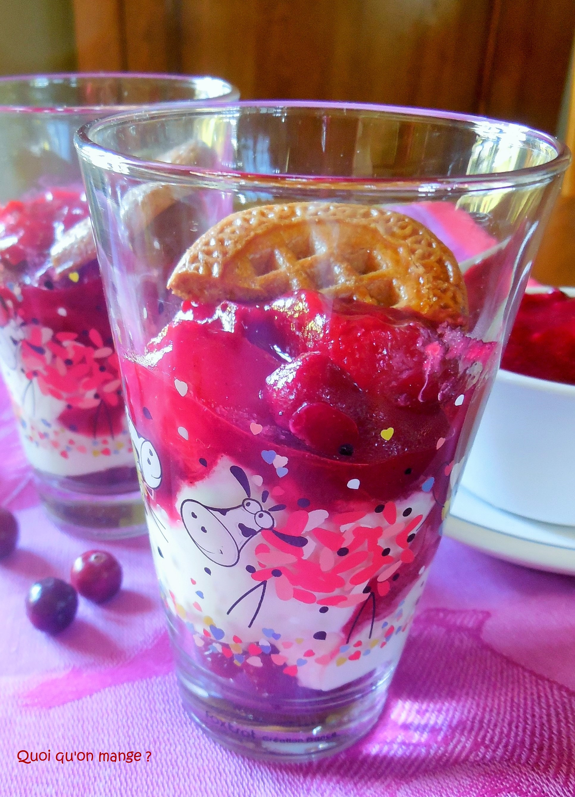 Compotée de prunes rouges et cranberries