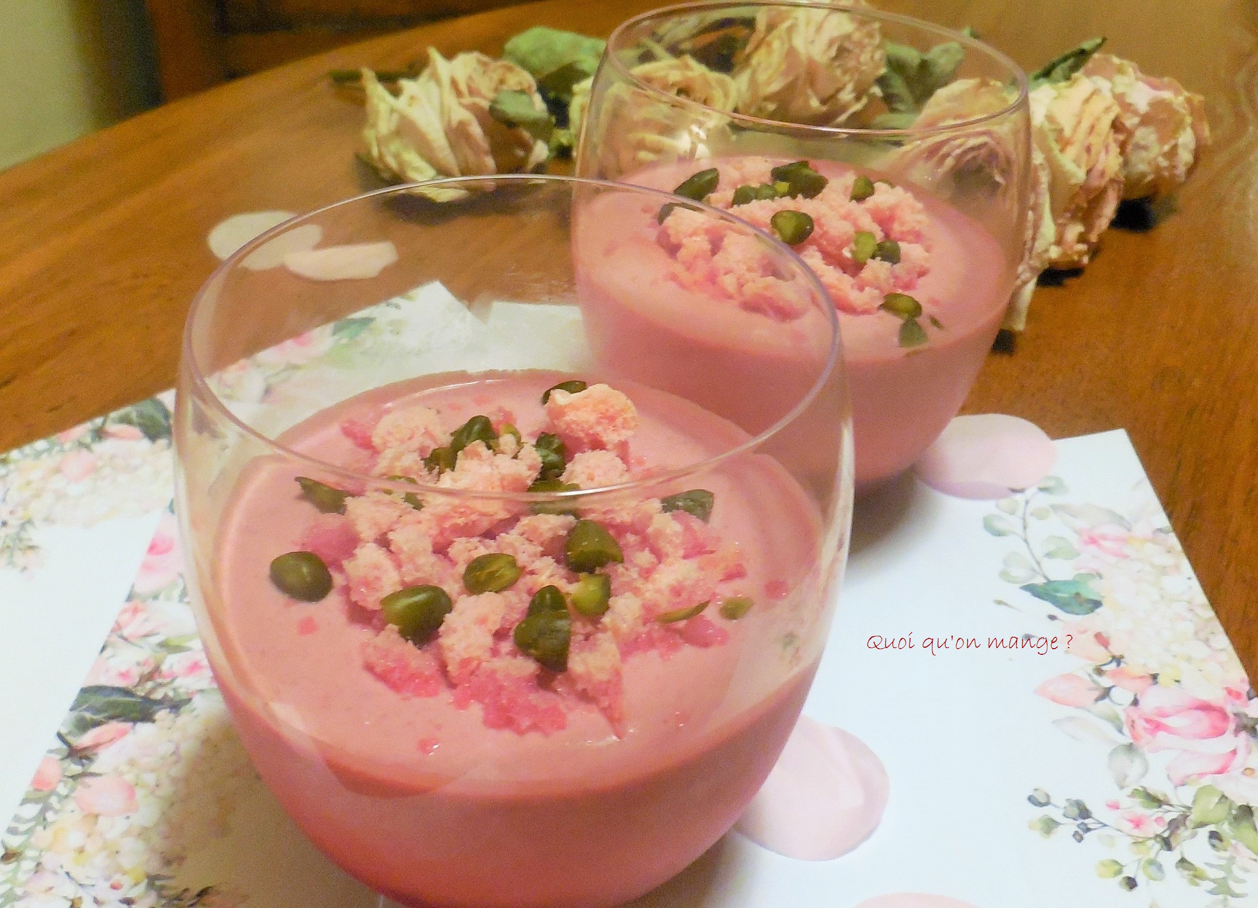 Mousse de framboises aux saveurs orientales