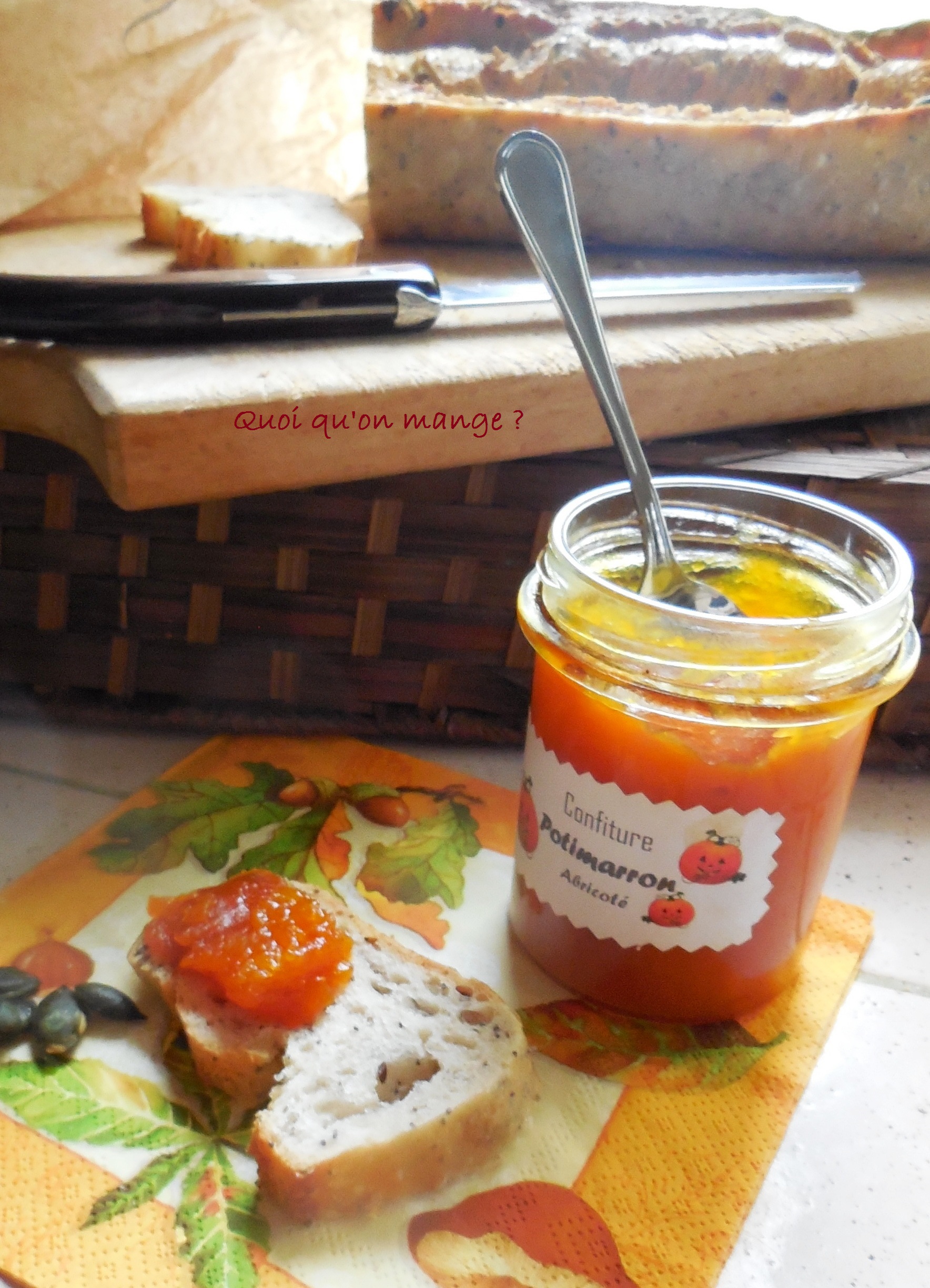 Confiture de potimarron aux abricots secs et jus d'agrumes