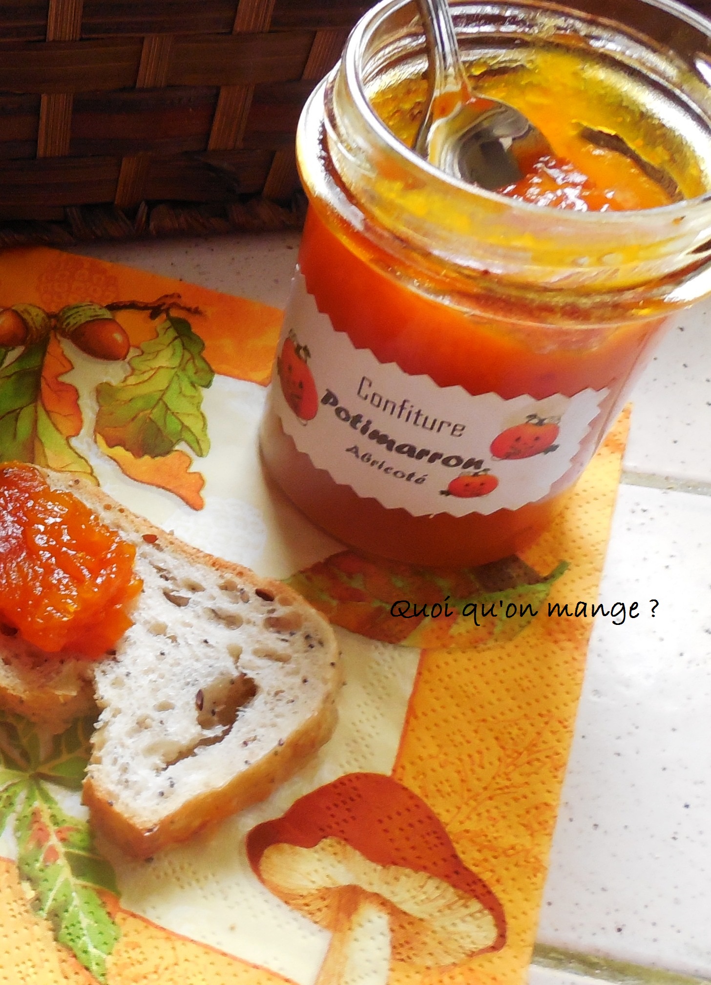 Confiture de potimarron aux abricots secs et jus d'agrumes