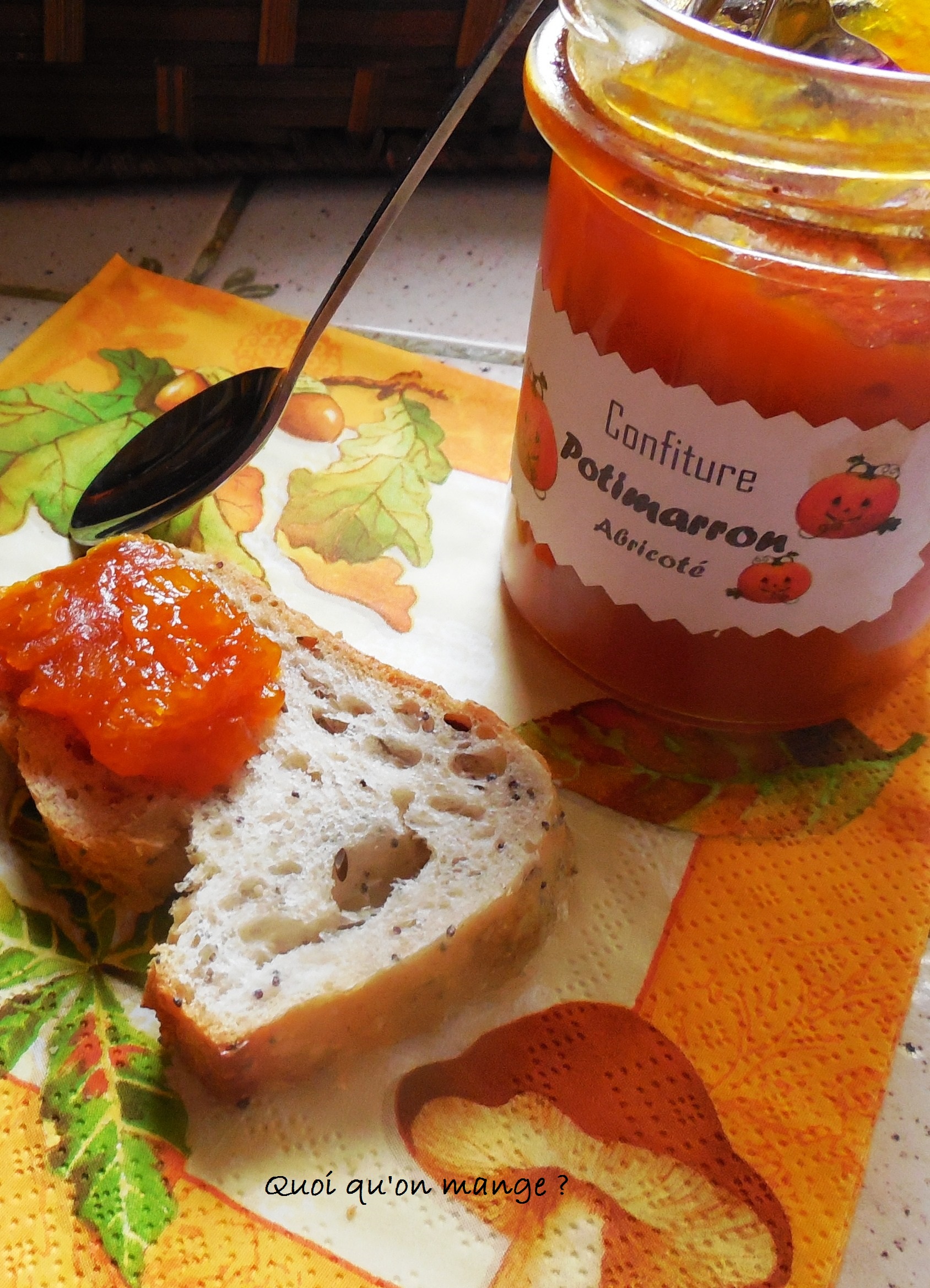 Confiture de potimarron aux abricots secs et jus d'agrumes