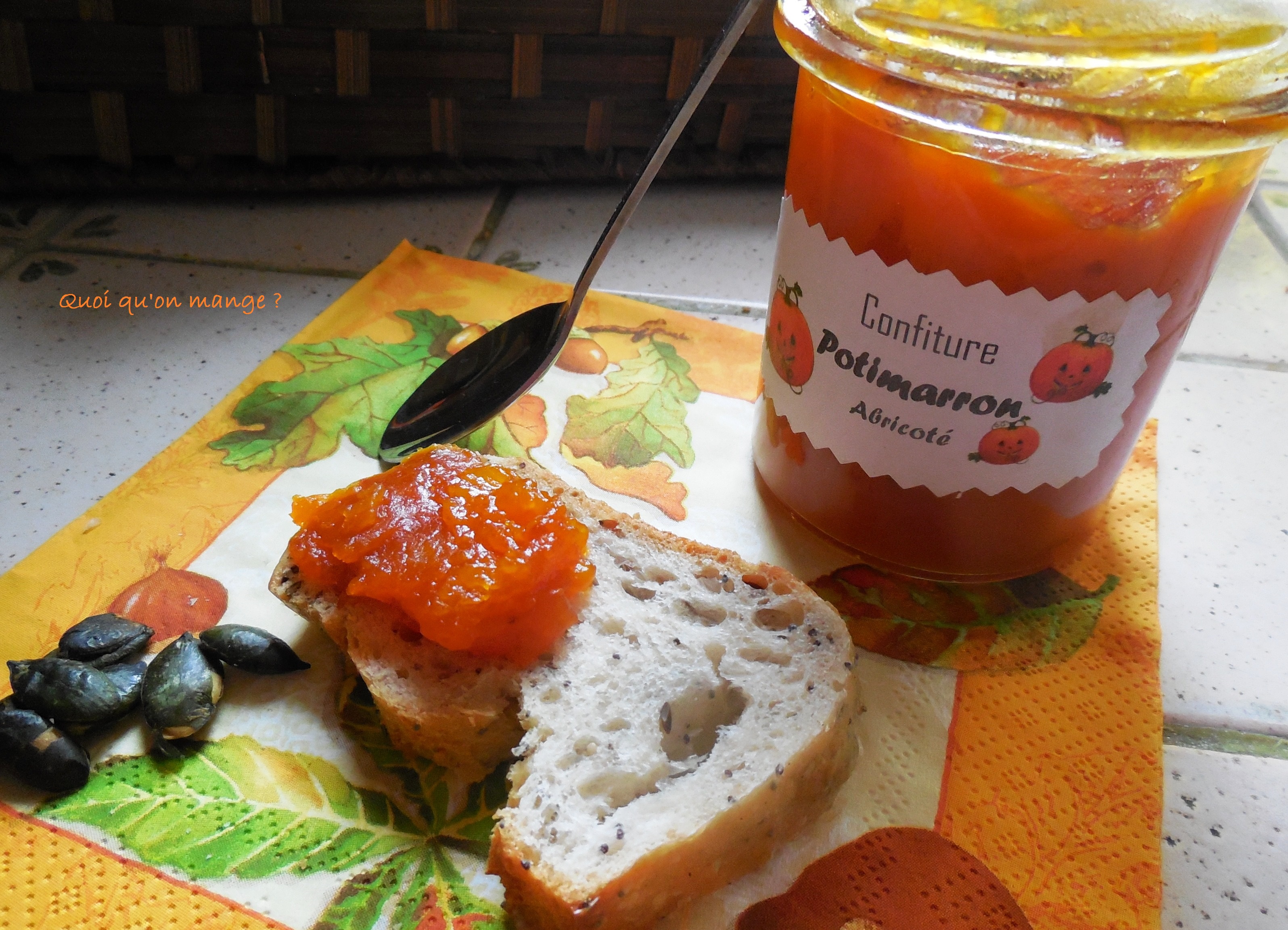 Confiture de potimarron aux abricots secs et jus d'agrumes