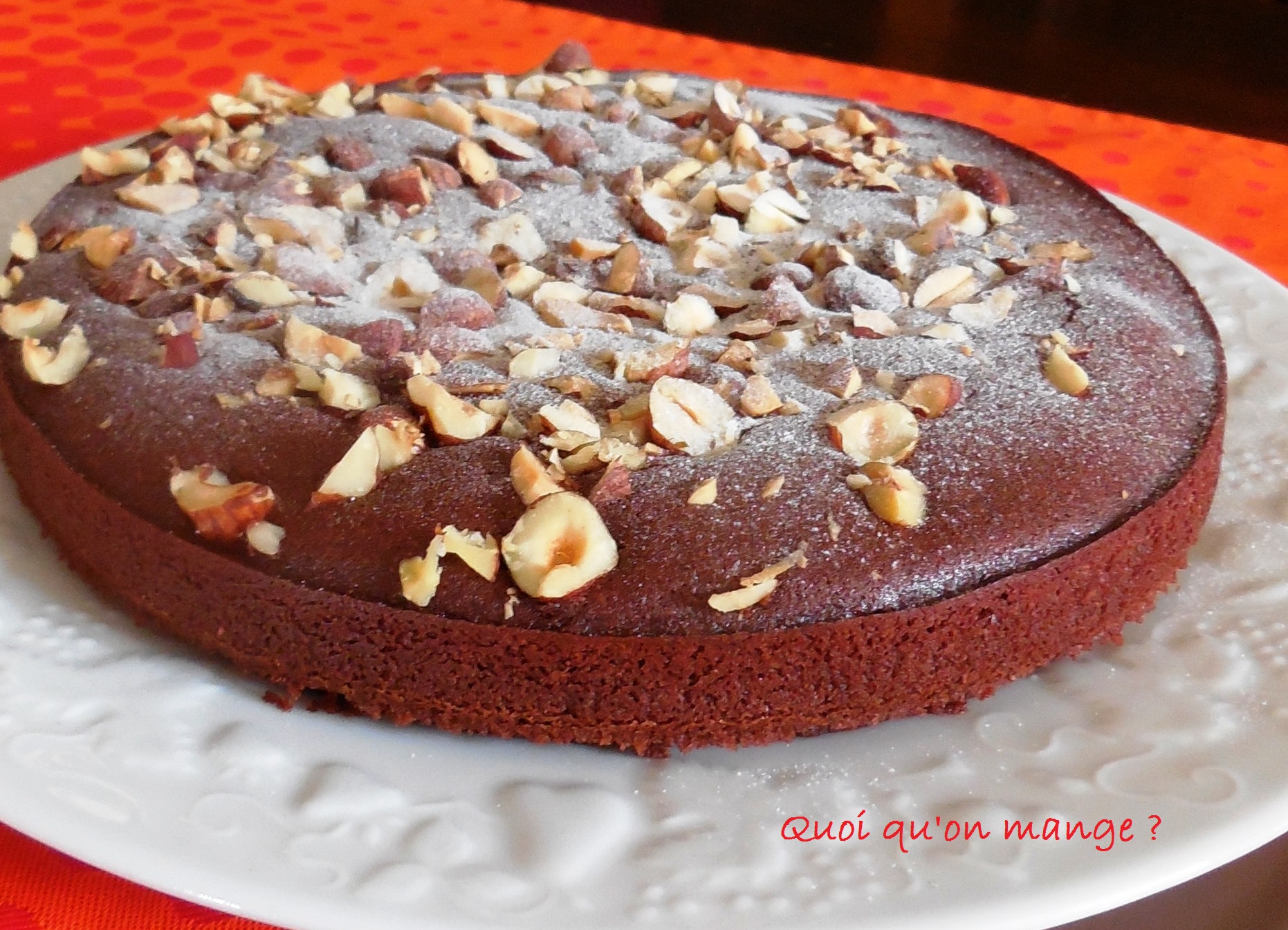 Financier chocolat aux fruits secs
