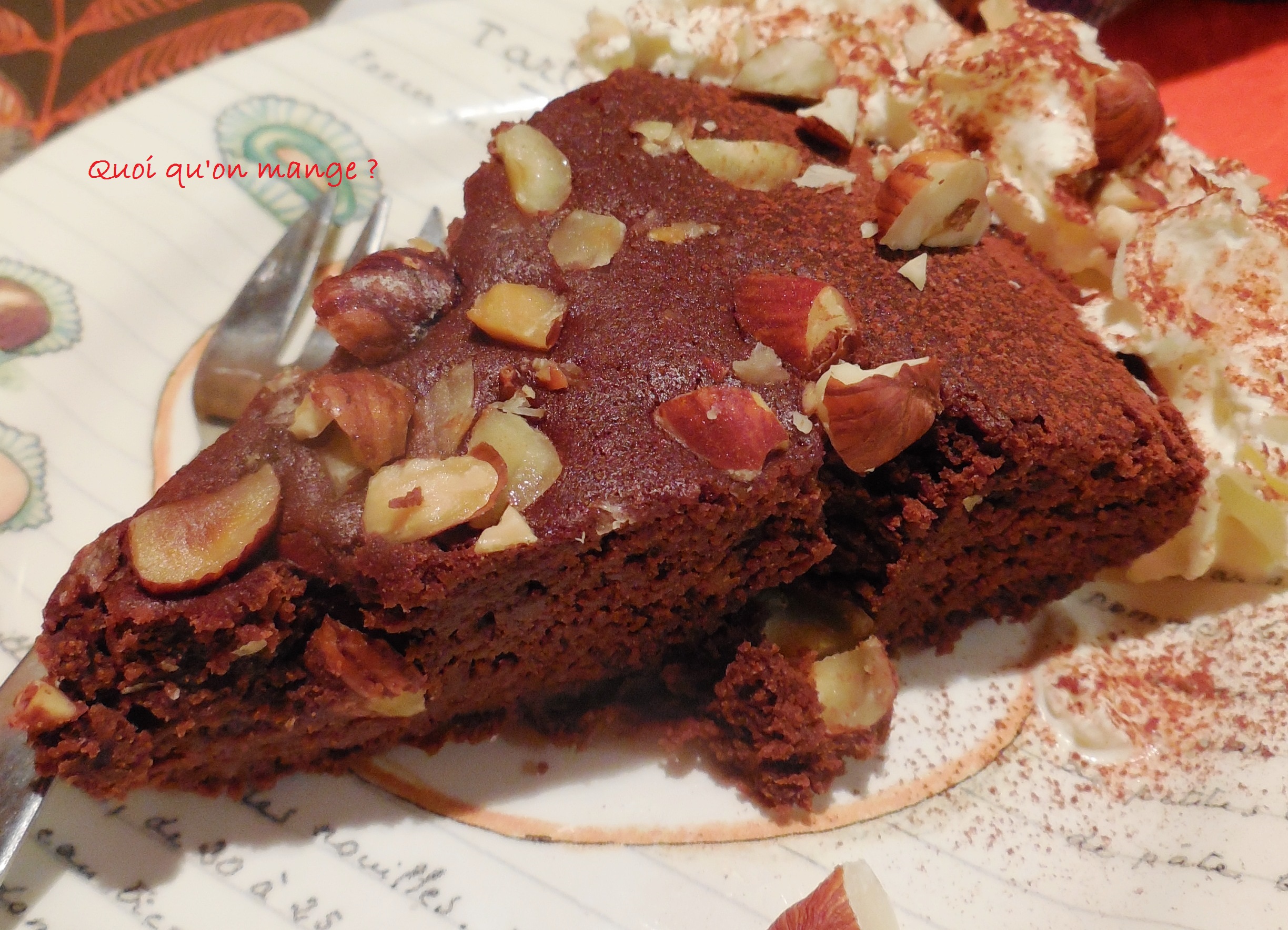 Financier chocolat aux fruits secs