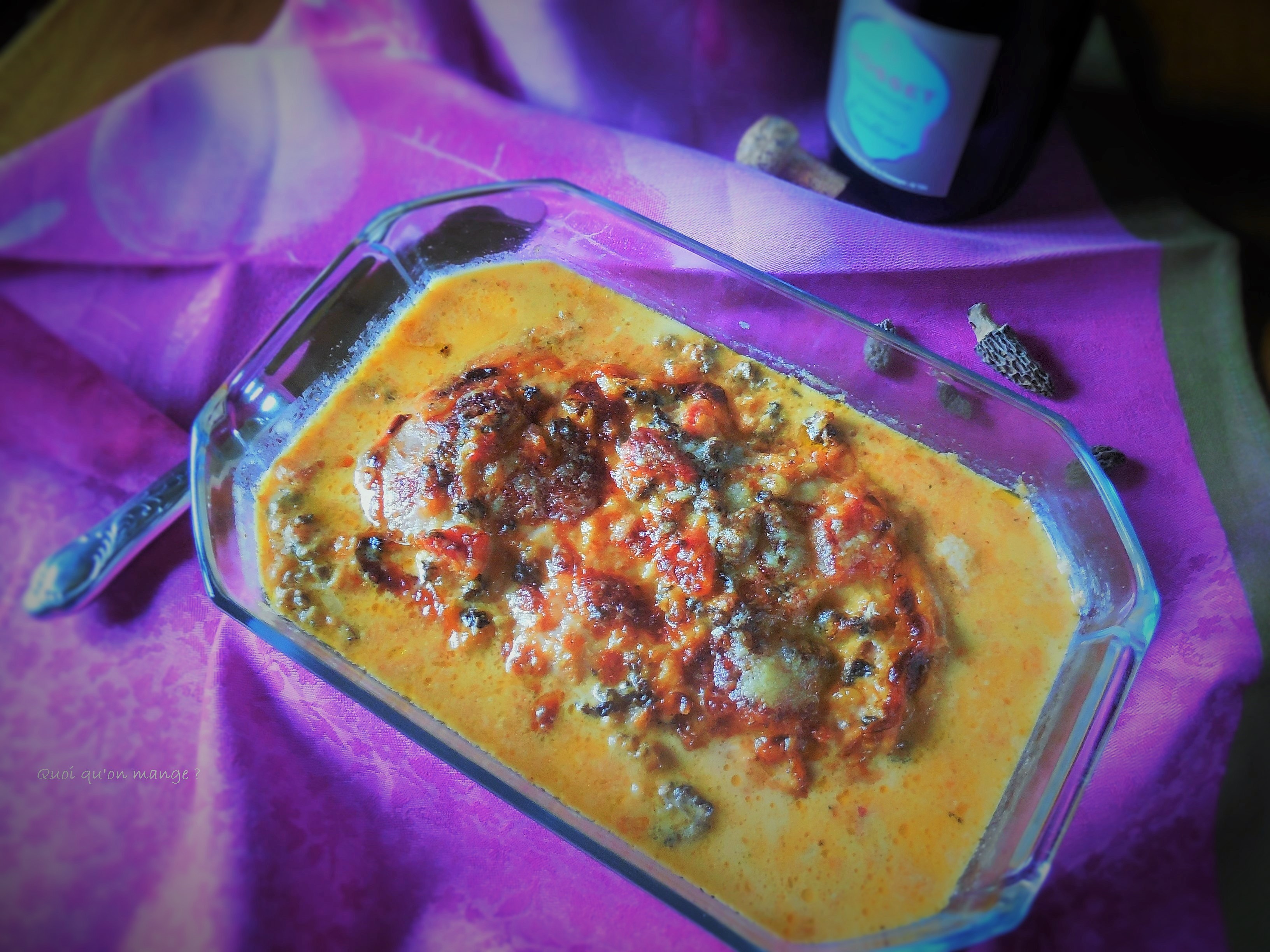 Jambon d'York gratiné