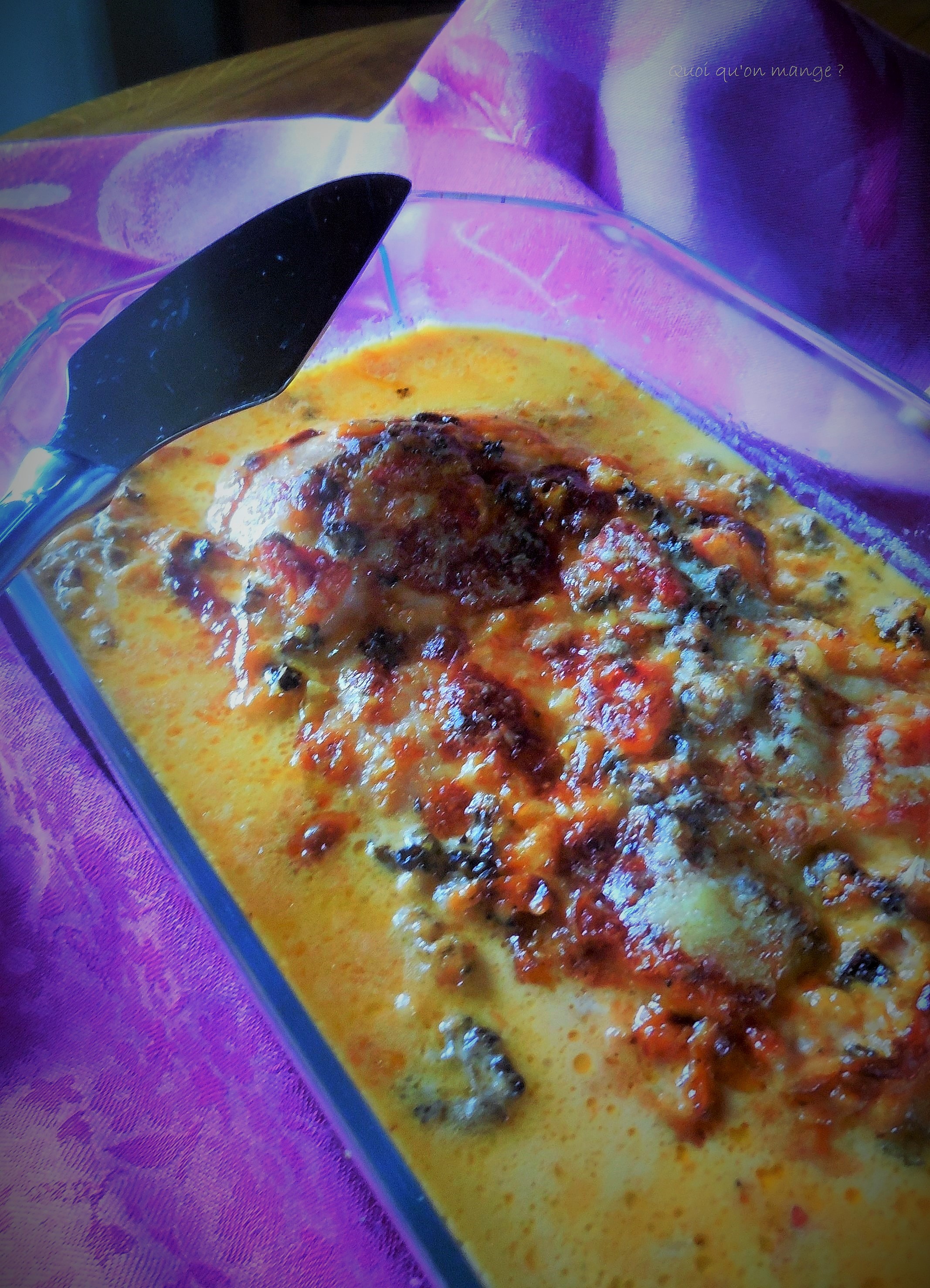 Jambon d'York gratiné