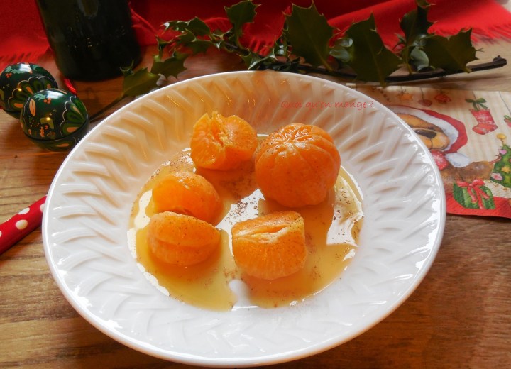 Clémentines aux épices de Noël