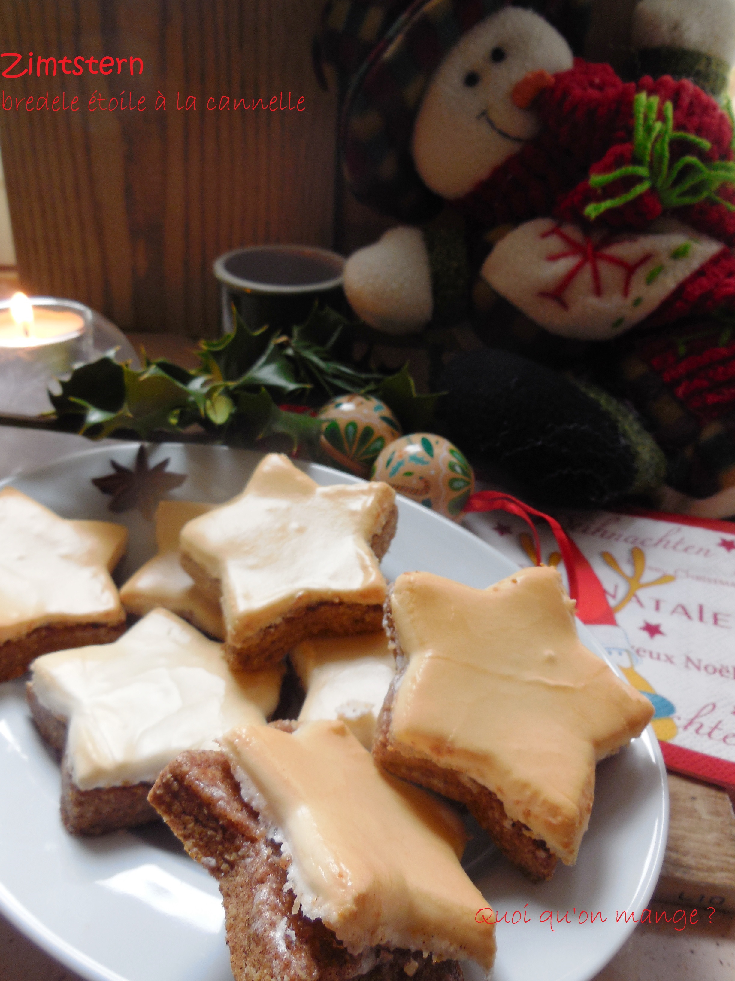 Zimtstern, bredele étoilé à la cannelle
