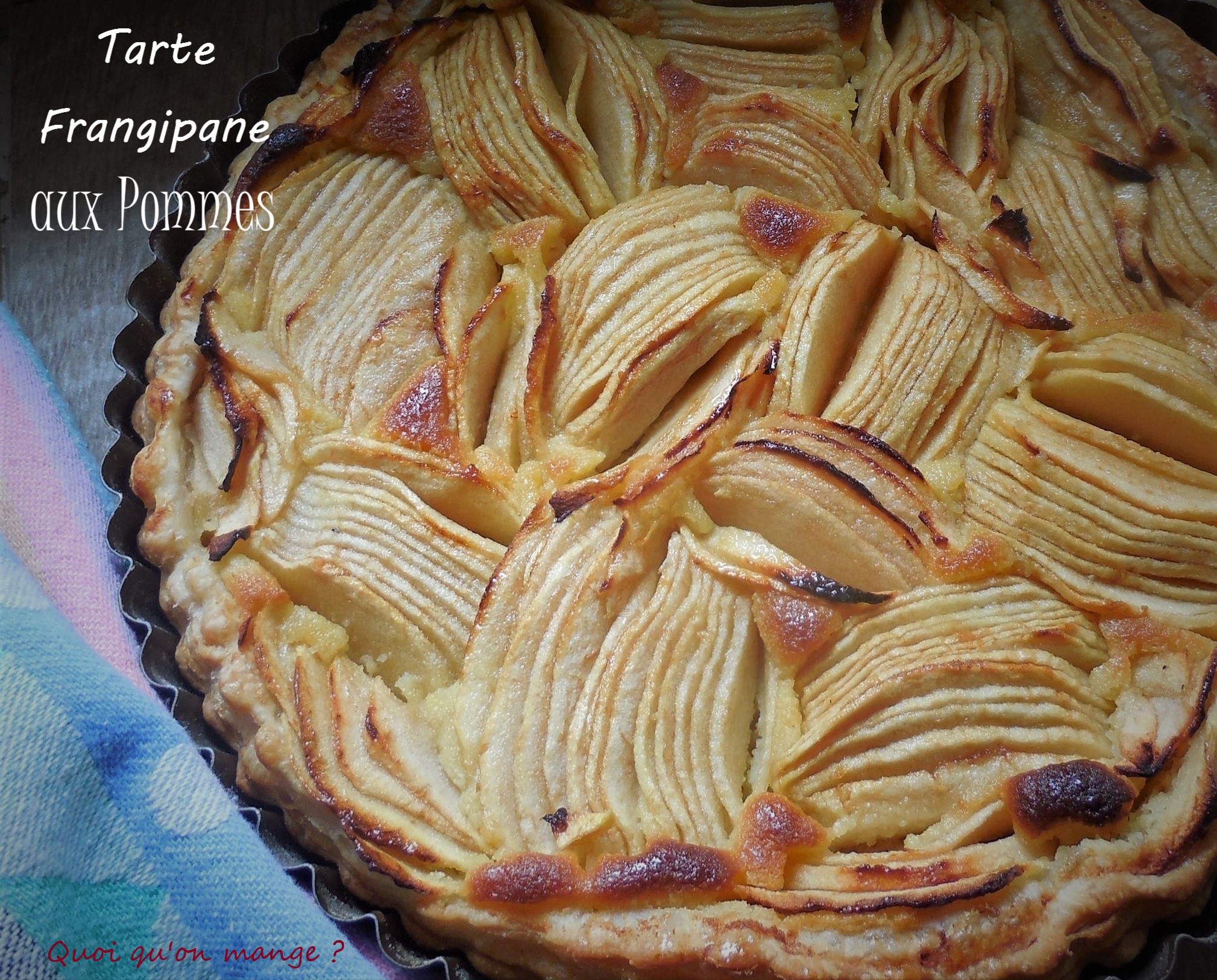 Tarte frangipane aux pommes