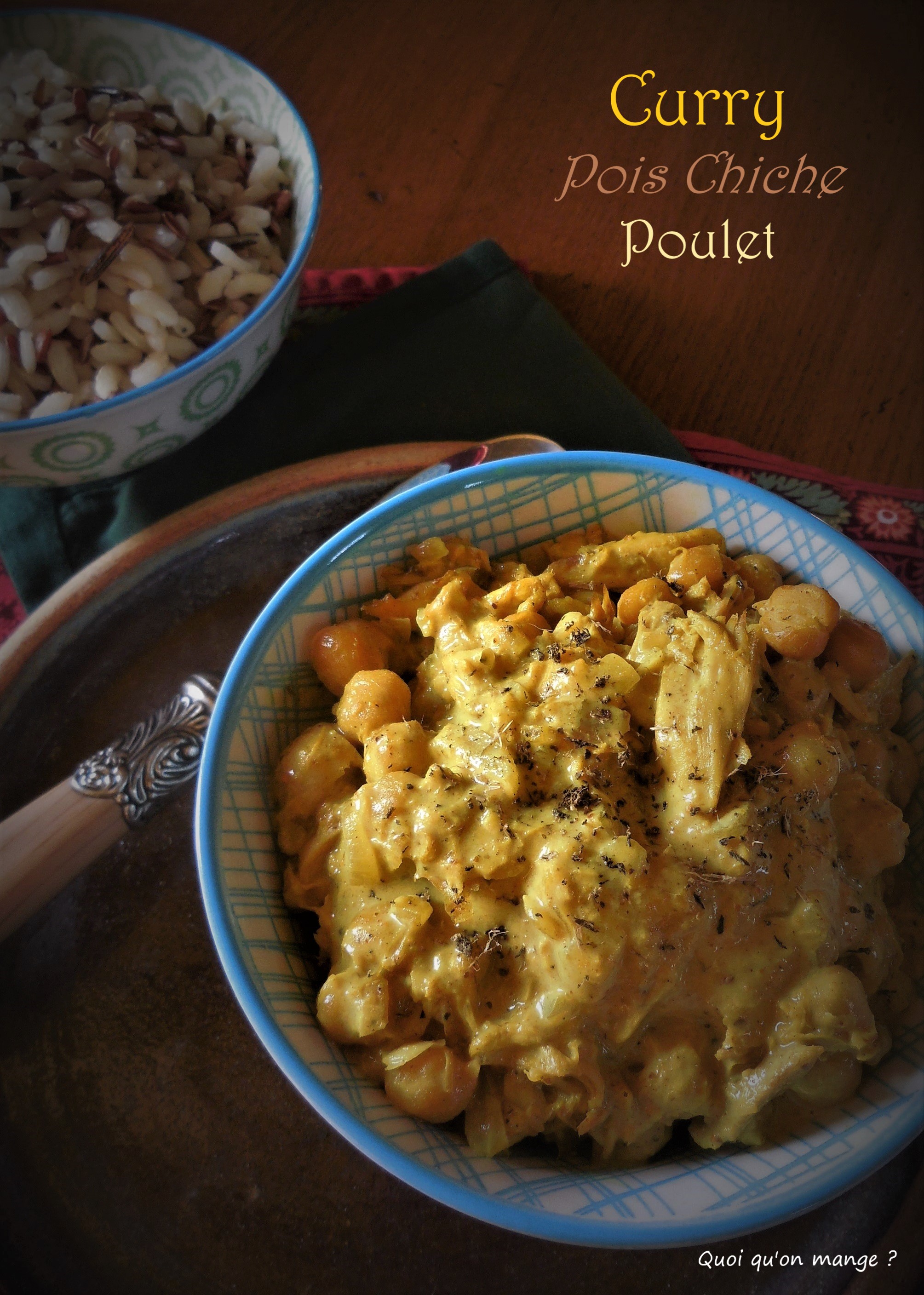 Curry de pois chiche et poulet