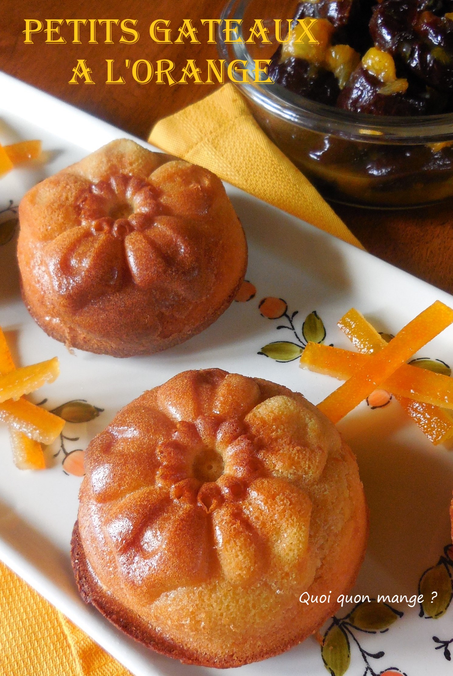 Petits gâteaux à l'orange