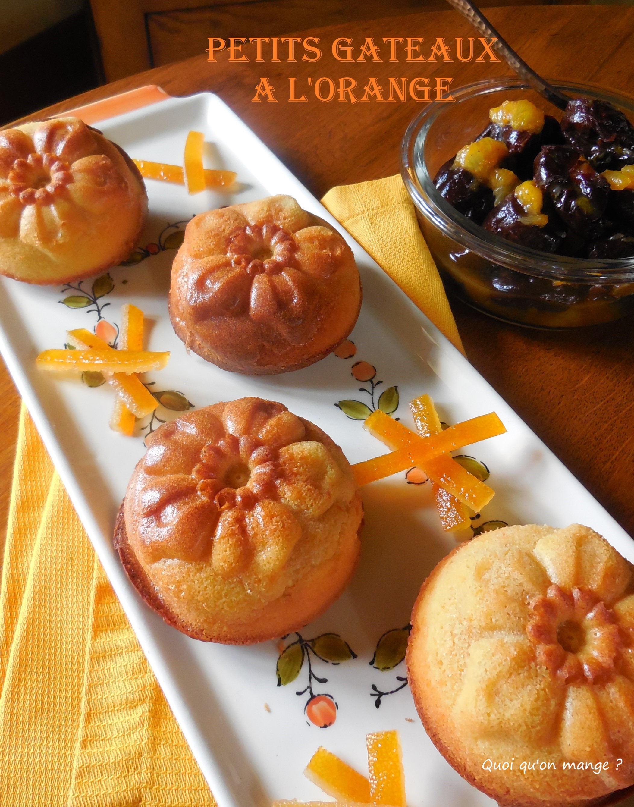 Petits gâteaux Ă l’orange