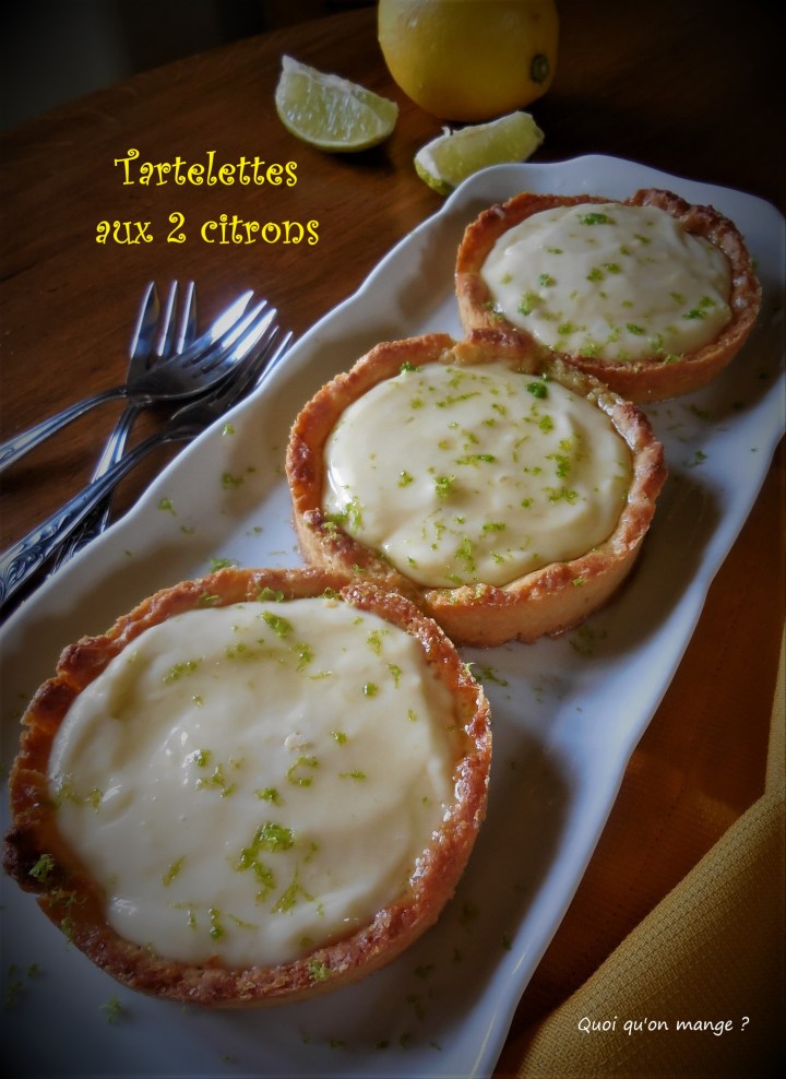 Tartelettes aux 2&nbsp;citrons