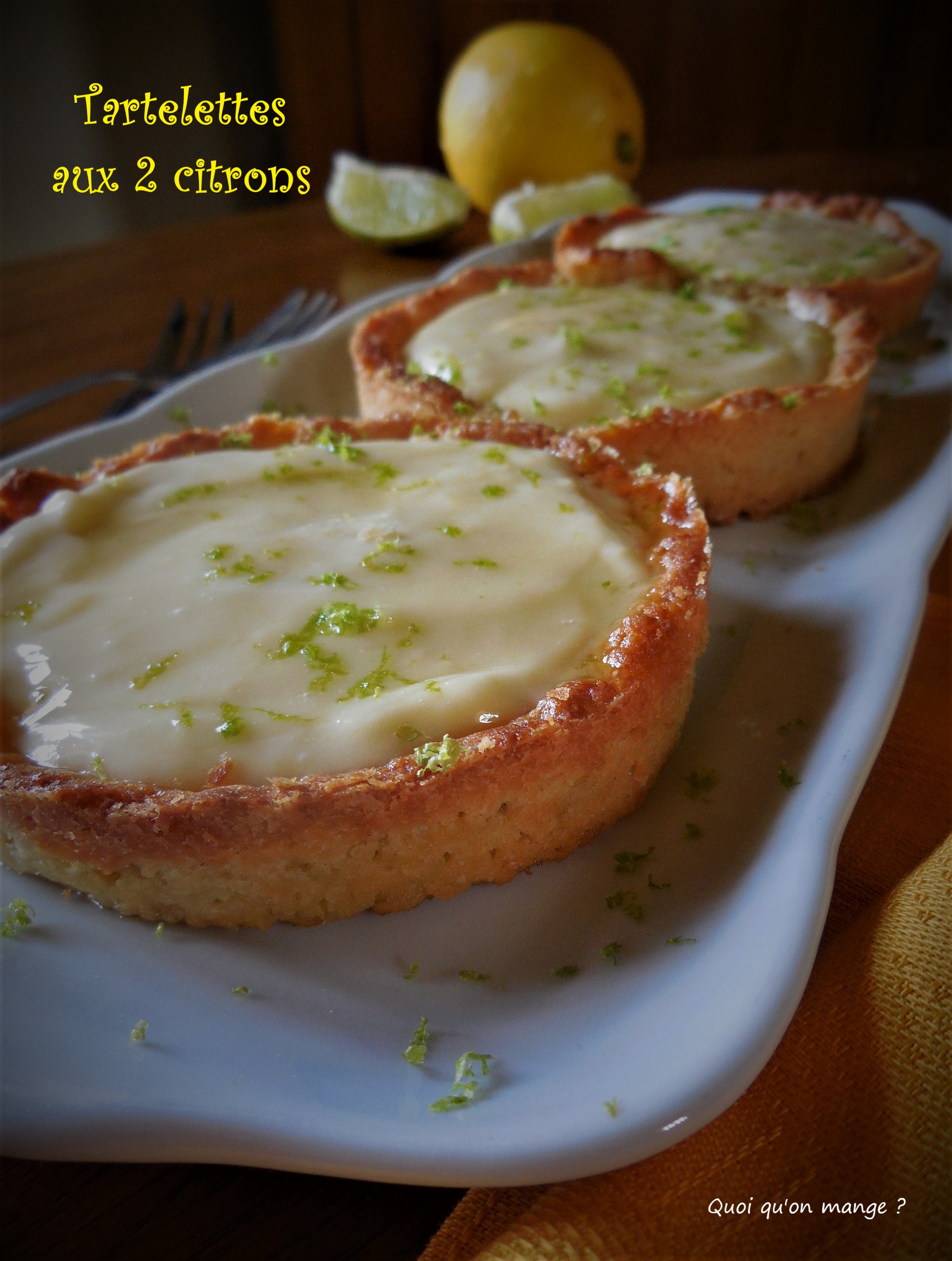 Tartelettes aux 2 citrons
