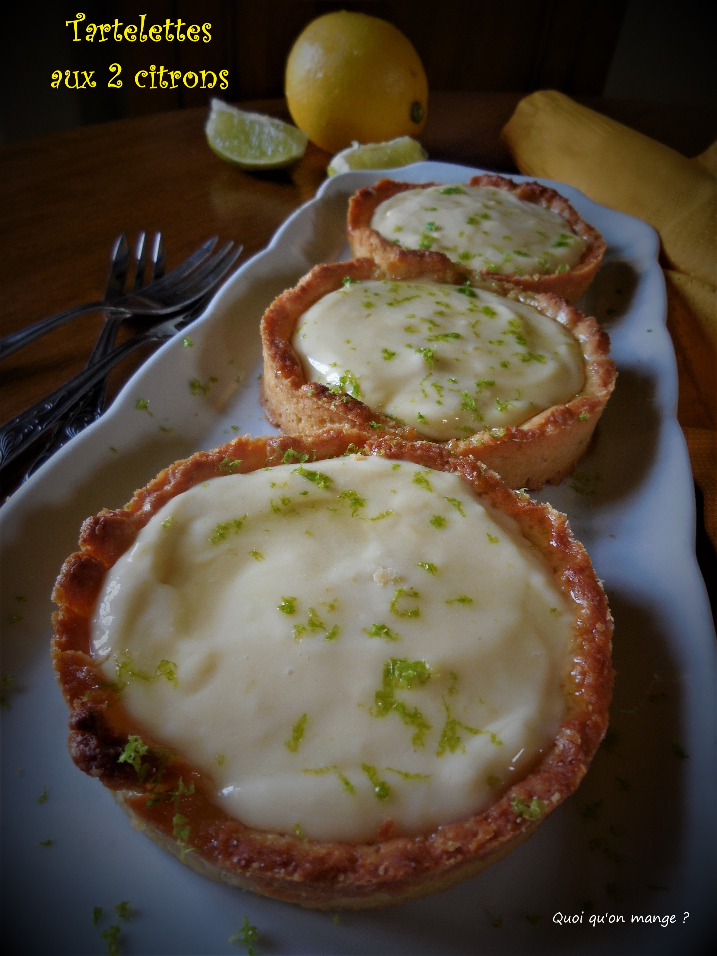 Tartelettes aux 2 citrons